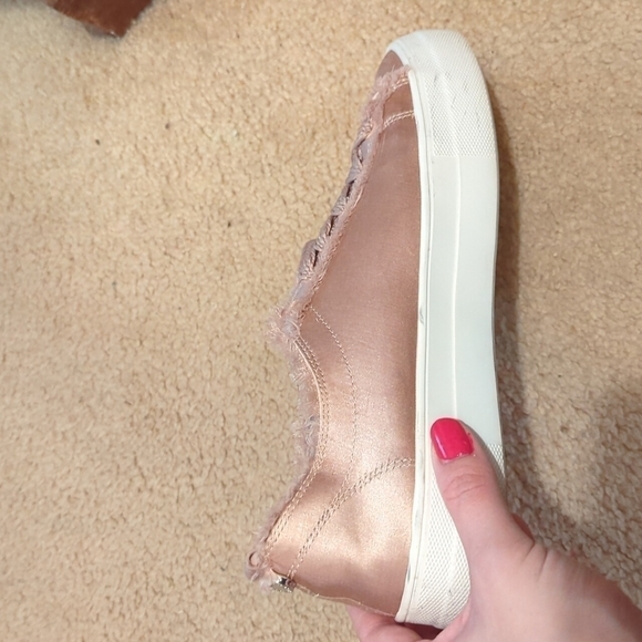 Steve Madden Greyla Satin Pink Platform Sneakers Size 7.5 - Picture 6 of 11